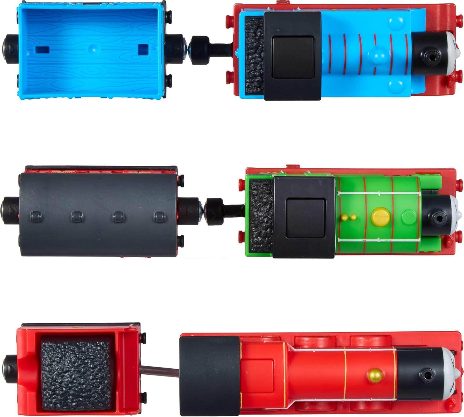 Thomas & Friends Toy Trains by Fisher-Price, Motorized Engine Multipack, Battery-Powered Thomas, Percy & James with Their Cargo Tenders (Amazon Exclusive)