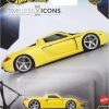 Hot Wheels Vehículo de Juguete Coleccionable Premium Car Culture, Porsche Carrera GT a Escala 1:64 Fundido a Presión, Vehículo de Iconos Atemporales con Neumáticos de Pilotos Reales