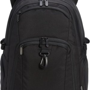 Amazon Basics Mochila de viaje para portátil de 17 pulgadas (17.0 in), color negro