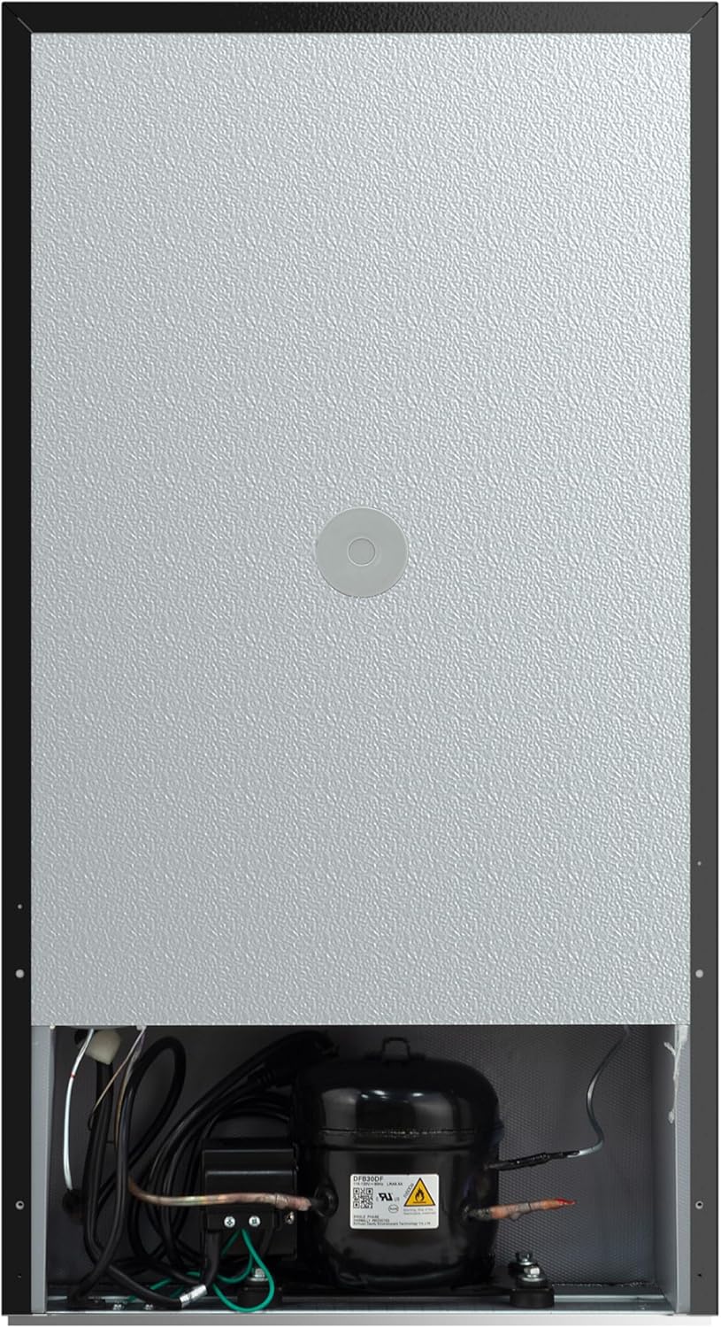 Pequeño refrigerador Igloo de RCA, Acero inoxidable