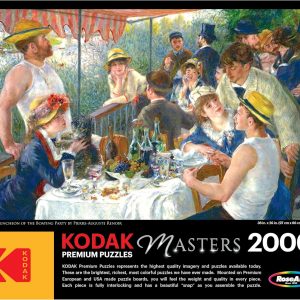 RoseArt - Kodak Premium Masters - Luncheon of The Boat Party de Pierre-Auguste Renoir - Rompecabezas de 2000 piezas para adultos