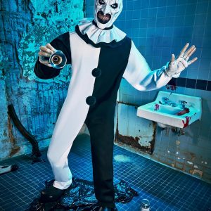 Spirit Halloween Terrifier Animatronic Art The Clown de 6.2 pies | Las mejores decoraciones aterradoras | Perfecto para los fanáticos del terror