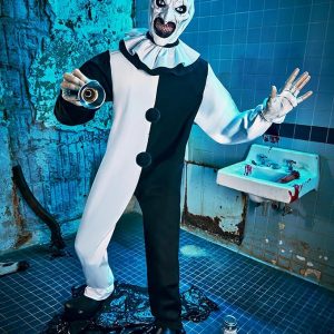 Spirit Halloween Terrifier Animatronic Art The Clown de 6.2 pies | Las mejores decoraciones aterradoras | Perfecto para los fanáticos del terror