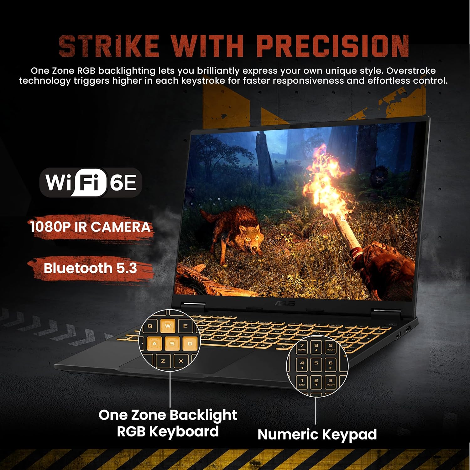 ASUS TUF F16 16" WUXGA 165Hz Gaming Laptop, Intel i7-14650HX, GeForce RTX 5070 8GB GDDR7, 32GB DDR5, 1TB SSD, RGB Backlit Keyboard, FHD IR Camera, Wi-Fi 6E, Win 11 Pro, Gray, 1TB Docking Station Set