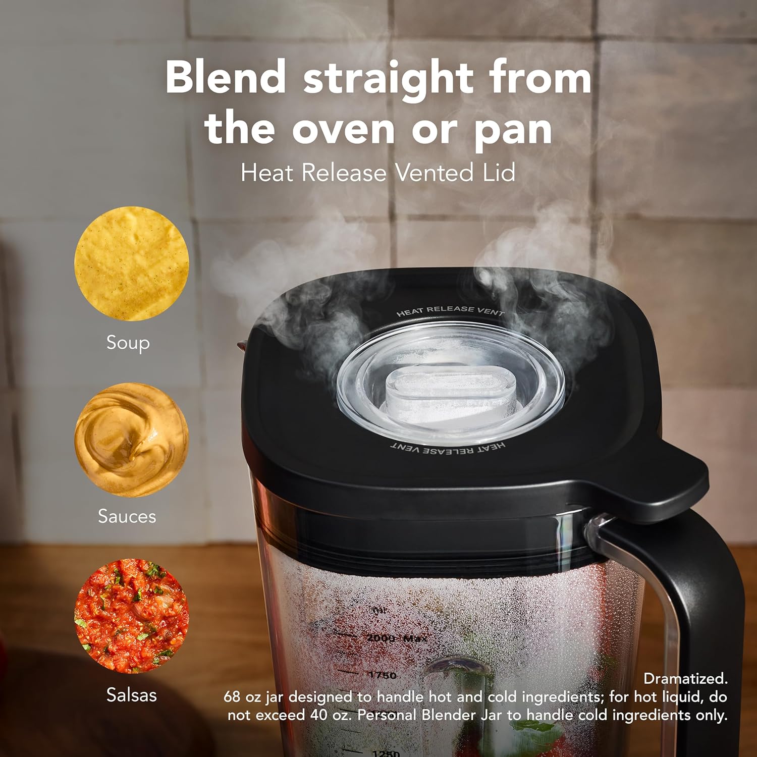KitchenAid Pure Power - Licuadora con 2 frascos de mezcla personales, potencia máxima de 1700 vatios*, KSB2078, negro mate