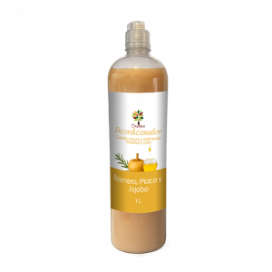 🌿 Acondicionador Jojoba, Romero y Maca D’Natura | 1 Litro (Fortalecimiento · Caída del cabello · Hidratación · Brillo) ⭐ Tratamiento capilar de uso frecuente que nutre profundamente, fortalece la raíz y ayuda a reducir la caída, dejando el cabello suave, brillante y manejable desde la primera aplicación.