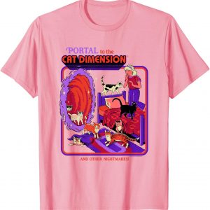 Steven Rhodes Camiseta Cat Dimension, Negro -