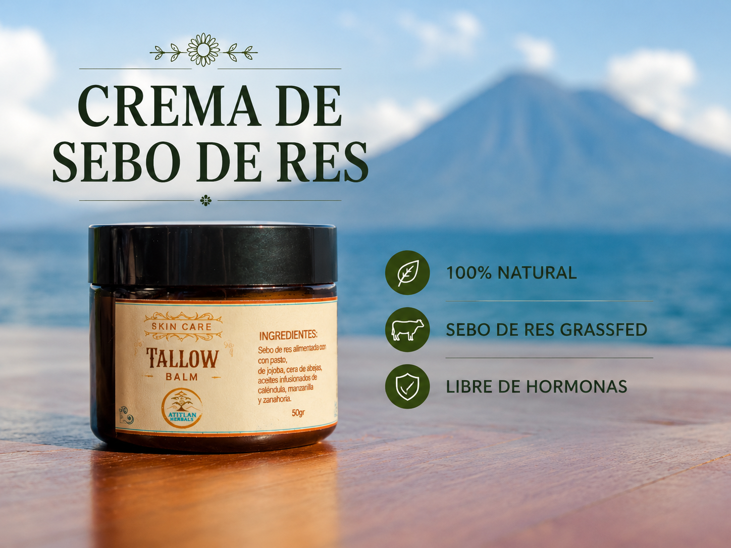 crema de sebo de res