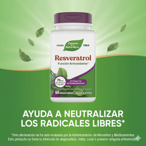 🌿 Resveratrol Synergistic | 60 cápsulas (Antioxidante · Corazón · Cerebro · Antienvejecimiento) ⭐ Complejo antioxidante avanzado con resveratrol y polifenoles que protege las células del daño oxidativo y apoya la salud cardiovascular, cerebral y metabólica.