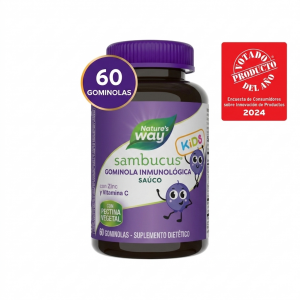 🌿 Sambucus Gomitas Inmune para Niños Nature’s Way® | 60 gomitas (Inmunidad · Niños · Antioxidantes · Respiratorio) ⭐ Fórmula infantil con saúco negro, vitamina C y zinc que apoya el sistema inmunológico y la protección frente a infecciones respiratorias.