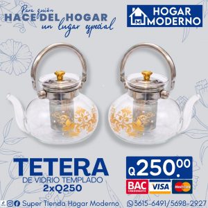 tetera de vidrio