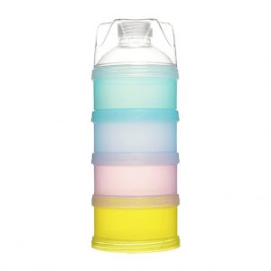 Baby Milk Dispenser 4 Layer Milk Powder Dispenser, Formula Powder Scoop, Infant Formula Infant Food Box, Portable Box, Scoop