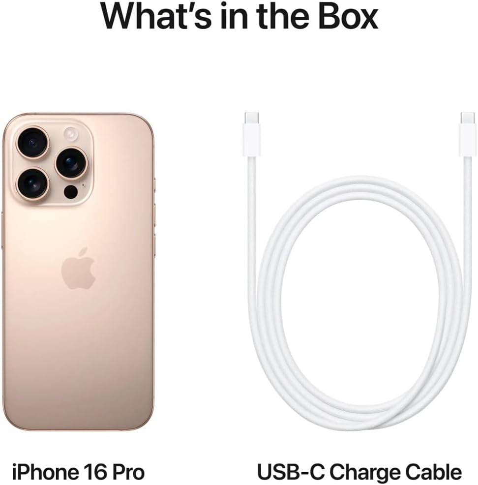 Apple iPhone (Renovado Premium) 16 Pro Max, versión estadounidense, 256GB, Titanio del Desierto - Desbloqueado