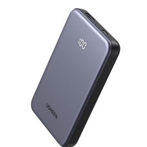UGREEN Banco de Energía 10,000mAh 22.5W, Cargador Compacto Portátil USB-C PD3.0 Paquete de Batería de Carga Rápida para Viajes con Pantalla Digital para iPhone 17/16/15/14/13/12 Pro Max, Galaxy S25