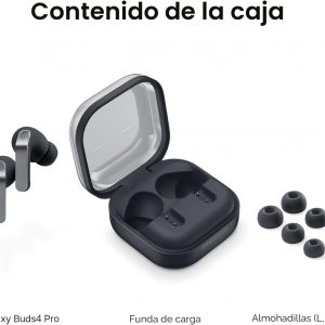 Samsung Galaxy Buds 4 Pro (2026) AI True Auriculares inalámbricos Bluetooth, audio de alta resolución, altavoz de 2 vías, ANC 2.0, comodidad optimizada, IP57, traducción en vivo, color negro