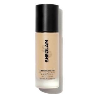 SHEGLAM Base de maquillaje de cobertura completa, base líquida de larga duración, impermeable, mate, carcasa