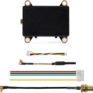 HGLRC ZEUS VTX 2.5W High Power 5.8G Image Transmission Adjustable Power Aerial Photography Travel FPV black
