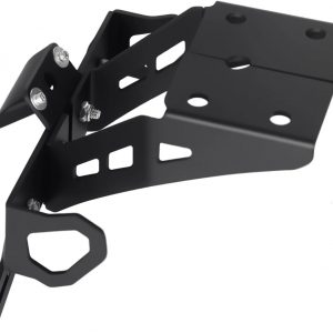 GIXXER 250 - Kit de eliminación de guardabarros compatible con soporte de placa de matrícula GIXXER 150 250 2021-2025 con luz trasera y intermitentes traseros (humo)