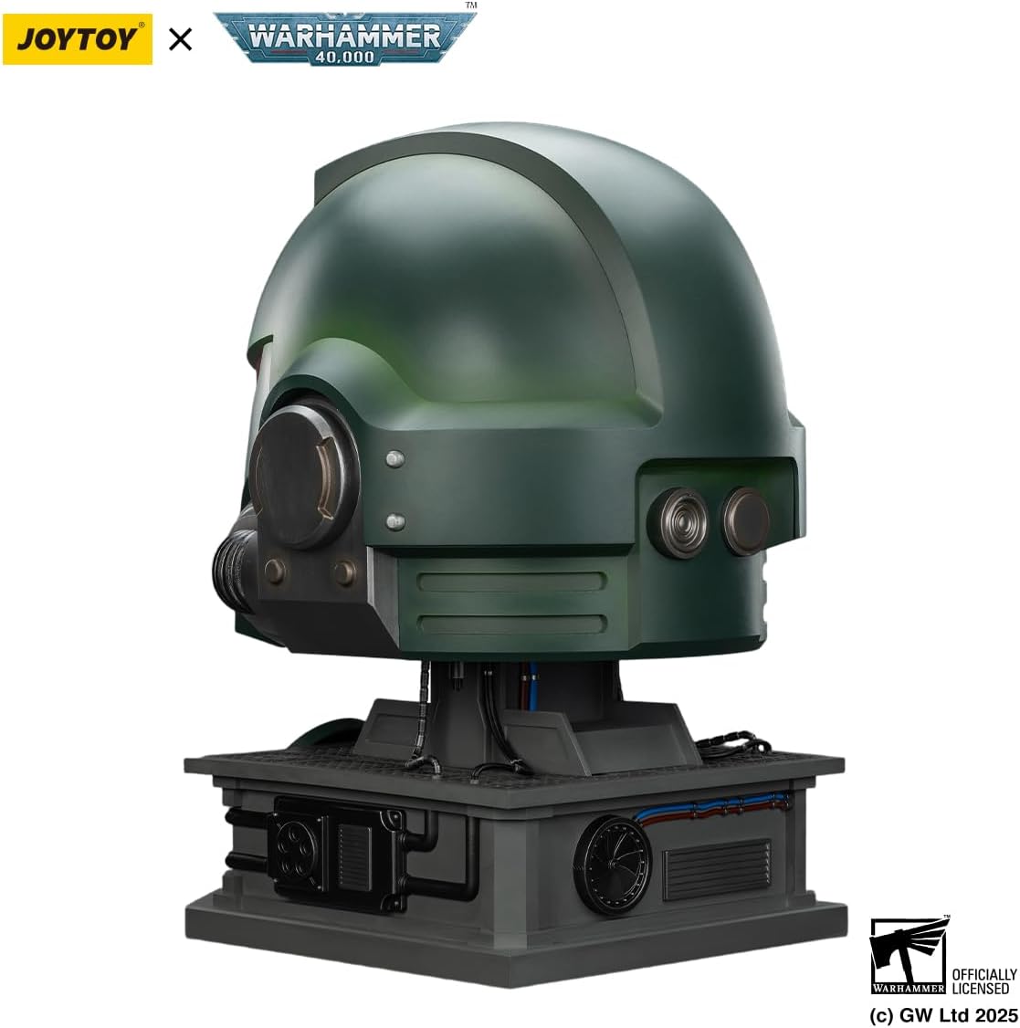 JOYTOY 1:1 MkX Helmet and Display Stand Warhammer 40K Action Figures Dark Angels MkX Helmet and Display Stand Collectible Model 17.3Inch Birthday Gifts