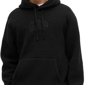 GAP Men's Pullover Teddy Hooded Sweatshirt