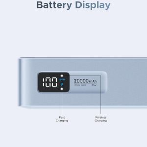UGREEN MagFlow - Banco de energía magnético de 20000 mAh para MagSafe con cable integrado, carga inalámbrica certificada Qi2 de alta capacidad de 25 W y carga rápida PD de 45 W, cargador portátil para iPhone 17 Pro Max/16/15/14