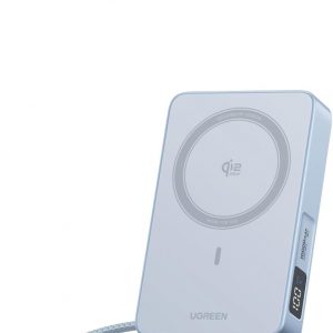 UGREEN MagFlow 10,000mAh Power Bank, Qi2 25W Certified Wireless Charging, Magnetic Portable Charger for MagSafe with Built-in Cable, 30W USB-C Battery Pack for iPhone 17 Pro Max/16/15/14/13/12