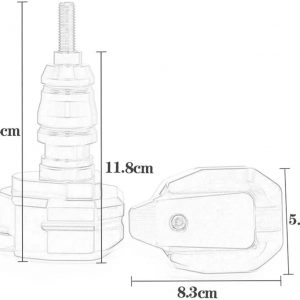 Anti Crash Protector for GIXXER 250 SF GIXXER 150 125 SF250 Motorcycle Accessories CNC Aluminum Frame Slider Anti Crash Pads Protector