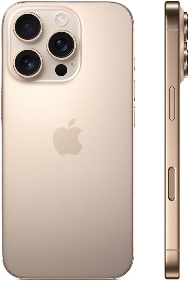 Apple iPhone (Renovado Premium) 16 Pro Max, versión estadounidense, 256GB, Titanio del Desierto - Desbloqueado