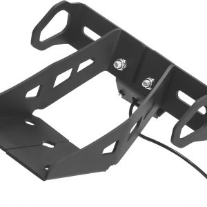GIXXER 250 - Kit de eliminación de guardabarros compatible con soporte de placa de matrícula GIXXER 150 250 2021-2025 con luz trasera y intermitentes traseros (humo)