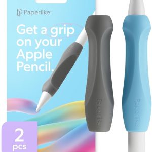 Paperlike® Pencil Grips for Apple Pencil 1st & 2nd Generation, USB-C & Pro - Set of 2 - Ergonomic Precision