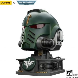 JOYTOY 1:1 MkX Helmet and Display Stand Warhammer 40K Action Figures Dark Angels MkX Helmet and Display Stand Collectible Model 17.3Inch Birthday Gifts