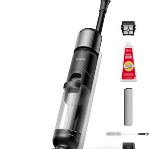 Ultenic Aspiradora en seco y húmedo, combo de trapeador inalámbrico con autolimpieza, tiempo de funcionamiento de 50 minutos, detección inteligente de desorden, limpieza de bordes, pantalla LED