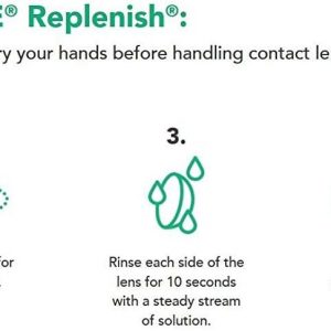 Opti Free Replenish, Multi Purpose Disinfecting Solution with Lens, 20 Fl Oz