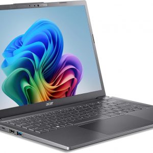 Acer Aspire 14 AI Copilot+ PC | Pantalla WUXGA de 14 pulgadas | Procesador Intel Core Ultra 5 de 226 V | NPU: hasta 40 tops - GPU: hasta 53 tops | Intel ARC 130V | 16 GB LPDDR5X | SSD de 512 GB | Wi-Fi 6E | A14-52M-52M-5 1S1