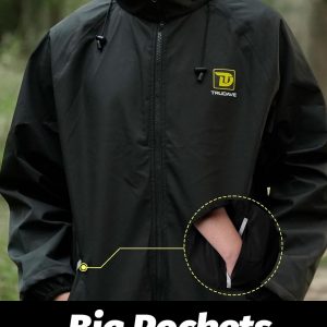 Trudave Hydrolock - Traje de lluvia, traje de lluvia impermeable para hombres, 2 piezas, transpirable y resistente al viento
