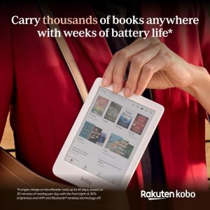 Kobo Clara Colour | Lector electrónico a color | Pantalla Kaleido™ 3 de tinta E sin deslumbramiento de 6 pulgadas | Opción de modo oscuro | Resistente al agua | Audiolibros | 16 GB de almacenamiento |