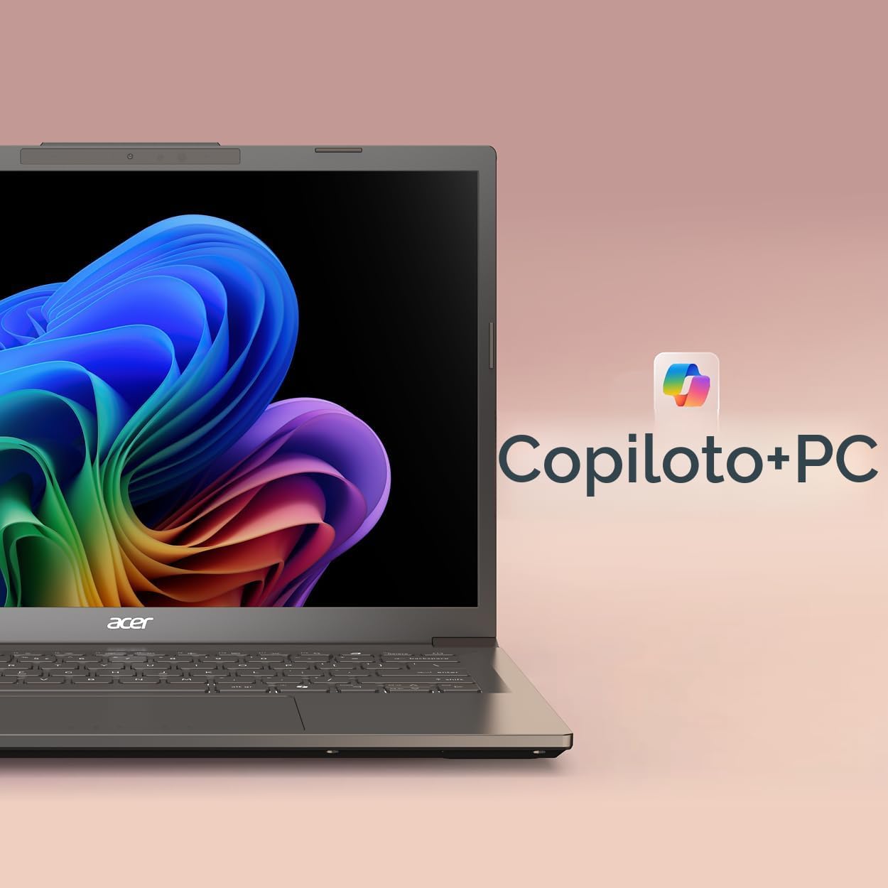 Acer Aspire 14 AI Copilot+ PC | Pantalla WUXGA de 14 pulgadas | Procesador Intel Core Ultra 5 de 226 V | NPU: hasta 40 tops - GPU: hasta 53 tops | Intel ARC 130V | 16 GB LPDDR5X | SSD de 512 GB | Wi-Fi 6E | A14-52M-52M-5 1S1