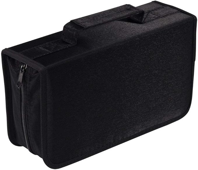 Capacity CD/DVD case Wallet, Storage,Holder,Booklet (128 Black)