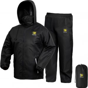 Trudave Hydrolock - Traje de lluvia, traje de lluvia impermeable para hombres, 2 piezas, transpirable y resistente al viento