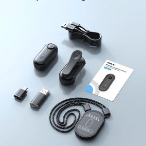 BOBLOV W4 4K Mini Body Camera,128G Wearable Camera with 360°Rotatable Clip & Magnetic Clip, Thumb Size, 96 Minutes for Recording, Easy to Use for Lecture, Traveling, Pet Walking and Outdoors