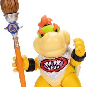 Figuras de acción de la película Super Mario Galaxy de 5 pulgadas Serie 1 – Bowser Jr. Figura con accesorio de pincel – Detalles premium y 17 puntos de articulación