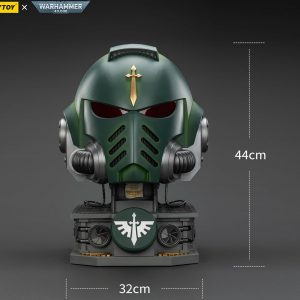 JOYTOY 1:1 MkX Helmet and Display Stand Warhammer 40K Action Figures Dark Angels MkX Helmet and Display Stand Collectible Model 17.3Inch Birthday Gifts