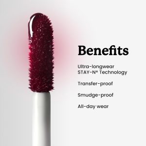 Sacheu Lip Liner STAY-N Peel Off Lip Stain — Long Lasting Waterproof Lip Tint with Hyaluronic Acid & Vitamin E — Transfer Proof Matte Finish, Vegan & Cruelty-Free (p-INKED)