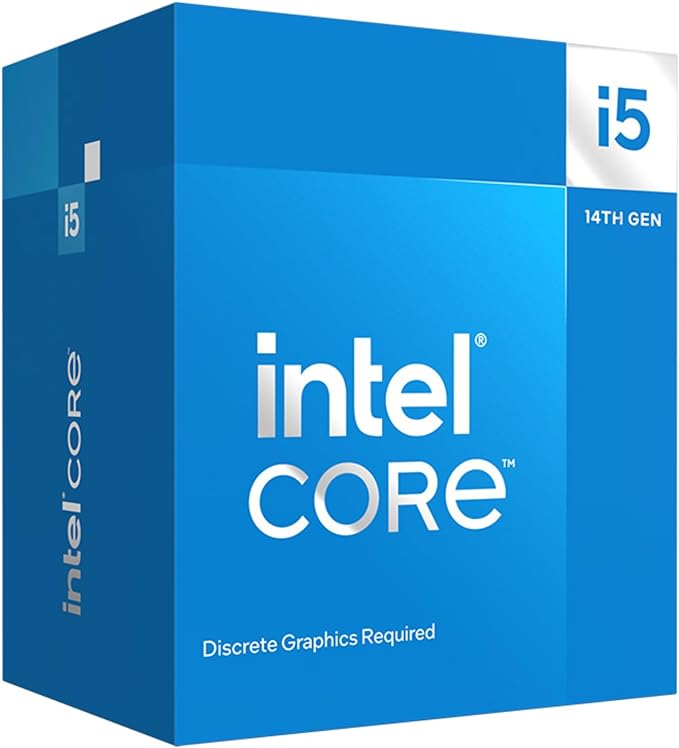 Intel Core i5-14400F Procesador de escritorio 10 núcleos (6 núcleos P + 4 núcleos E) hasta 4.7 GHz