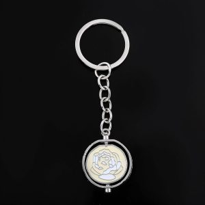 SONGCHANGJEWELRY Arcane Keychain Reversible Metal Charm – Inspired by Piltover & Zaun – Anime Cosplay Accessory & Fan Merchandise