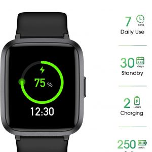 LIVIKEY Fitness Tracker Watch with Heart Rate Monitor, Activity Tracker with Pedometer, Sleep Monitor, Calories & Step Counter, IP68 Waterproof Smart Watches for Women Men Fitness Watch for Sports