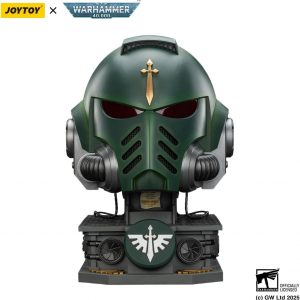 JOYTOY 1:1 MkX Helmet and Display Stand Warhammer 40K Action Figures Dark Angels MkX Helmet and Display Stand Collectible Model 17.3Inch Birthday Gifts