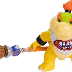 Figuras de acción de la película Super Mario Galaxy de 5 pulgadas Serie 1 – Bowser Jr. Figura con accesorio de pincel – Detalles premium y 17 puntos de articulación