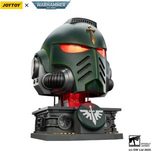 JOYTOY 1:1 MkX Helmet and Display Stand Warhammer 40K Action Figures Dark Angels MkX Helmet and Display Stand Collectible Model 17.3Inch Birthday Gifts