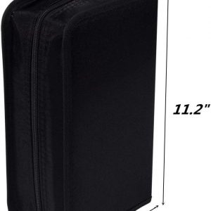 Capacity CD/DVD case Wallet, Storage,Holder,Booklet (128 Black)